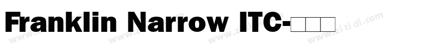 Franklin Narrow ITC字体转换